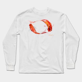 Ying and Yang Feng Shui Koi Long Sleeve T-Shirt